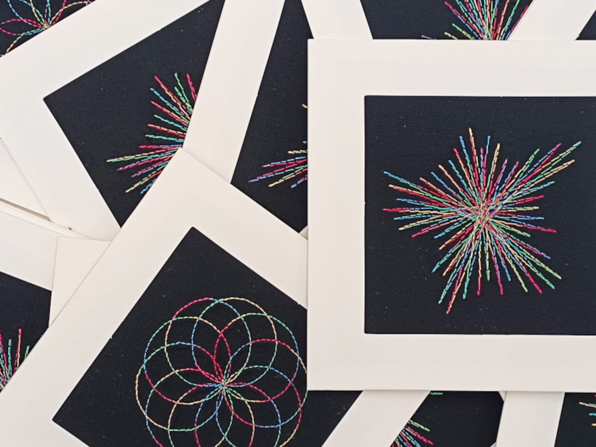 Embroidered Frame Cards